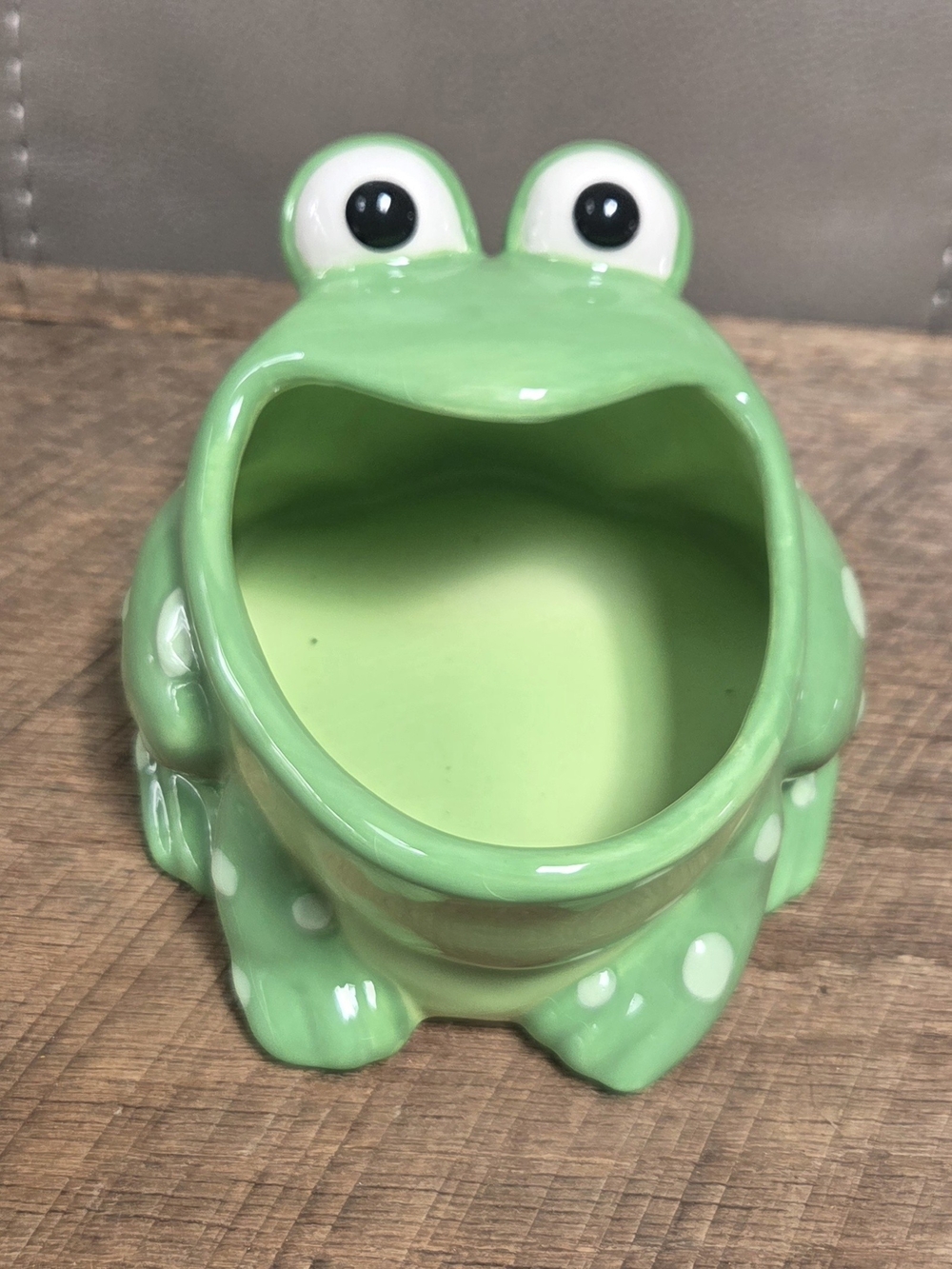 Boston Warehouse Green Ceramic Frog Scrubby Holder ~ Bin 1D